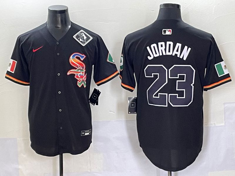 Men 2025 Chicago White Sox 23 Jordan Black Game Nike MLB Jersey style 56